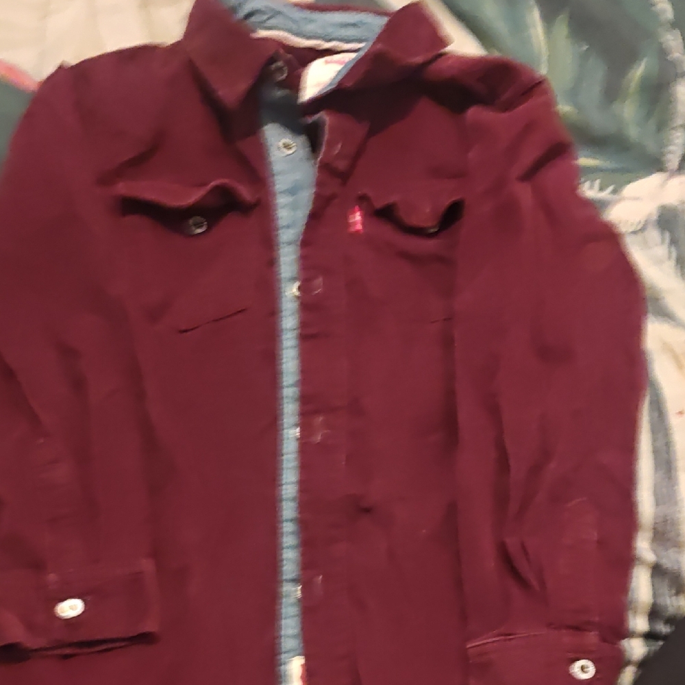Levi's Rich Burgundy Corduroy Shirt